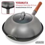 Small Yosukata Edelstahl Wok-Deckel 34,5cm (für Wok 36cm)