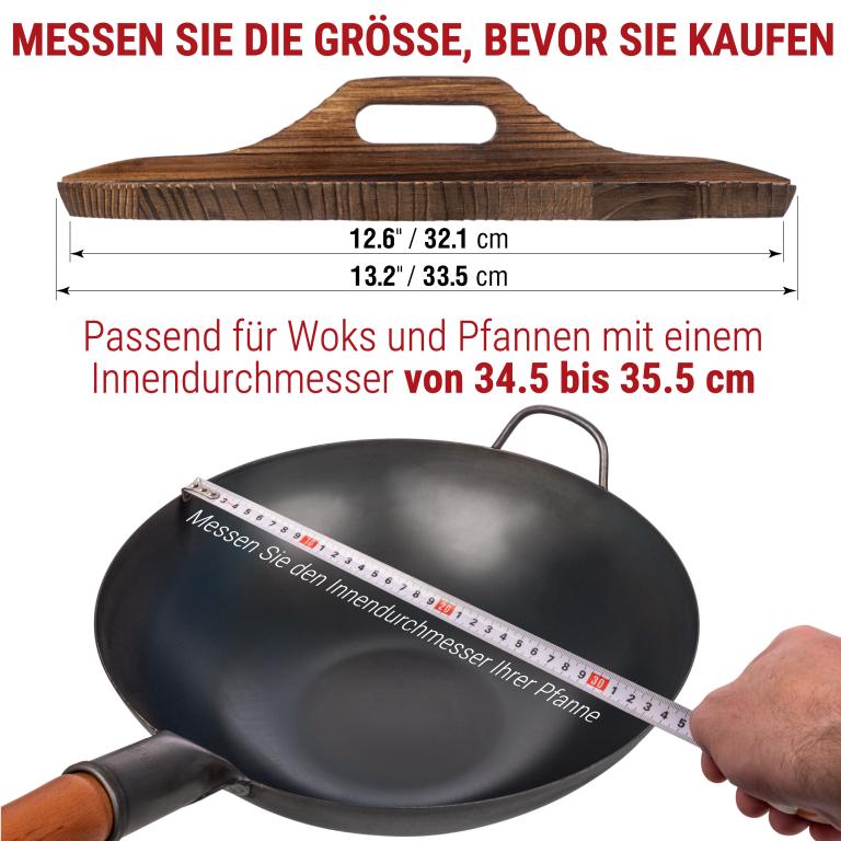 Yosukata Wok-Deckel aus Holz 34cm