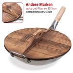 Small Yosukata Wok-Deckel aus Holz 36cm