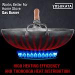 Small Yosukata Silver Wok Pan 14-inch+Spatula and Ladle Set